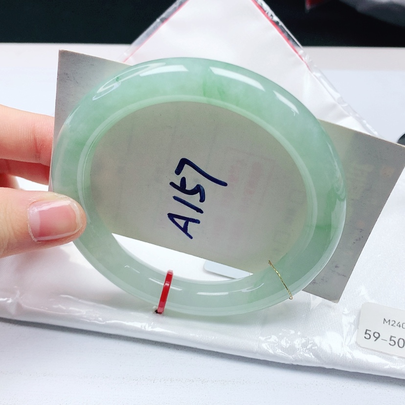 【闪购商品】翡翠手镯（圆镯）未镶嵌天然缅甸a货手镯59