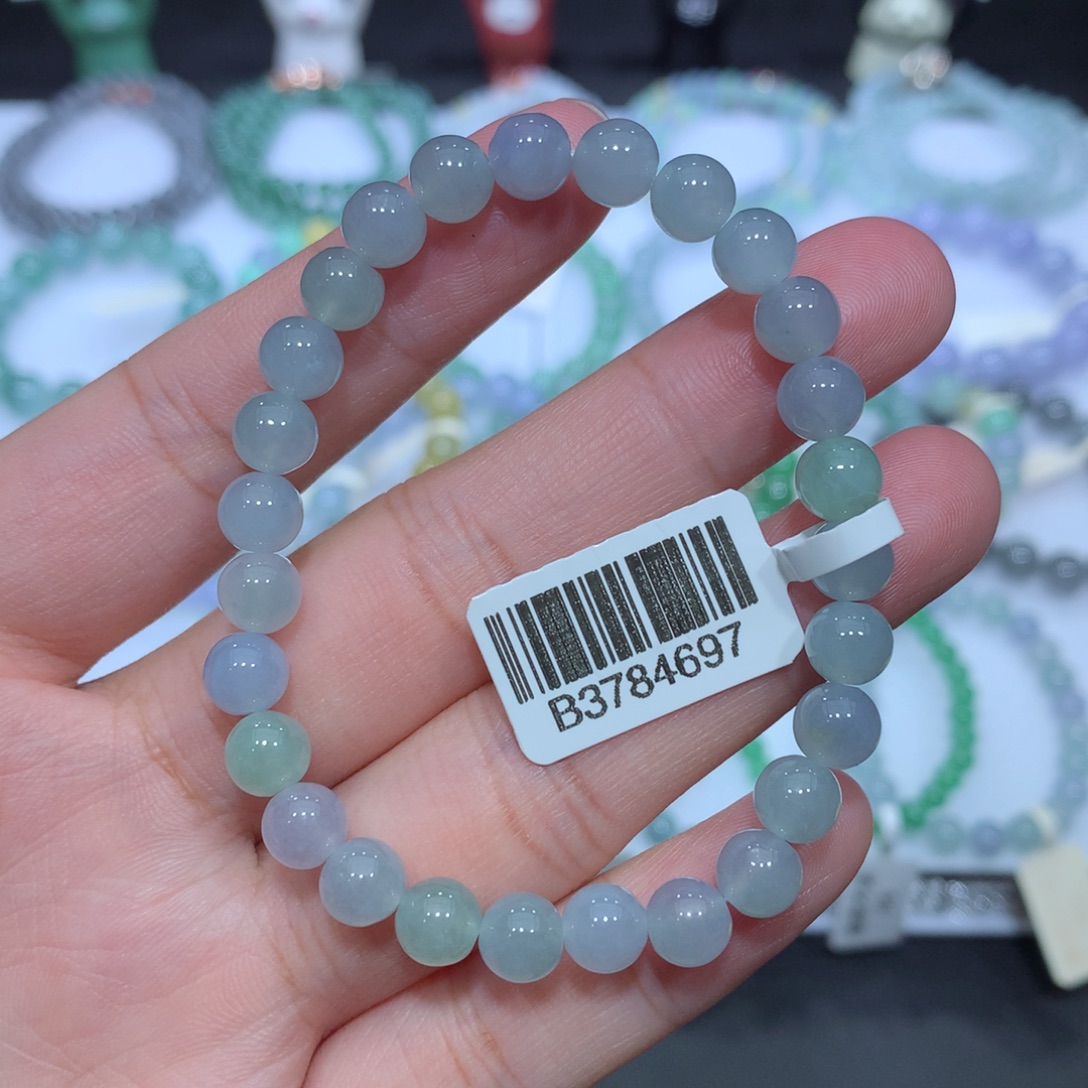 翡翠未镶嵌手串天然