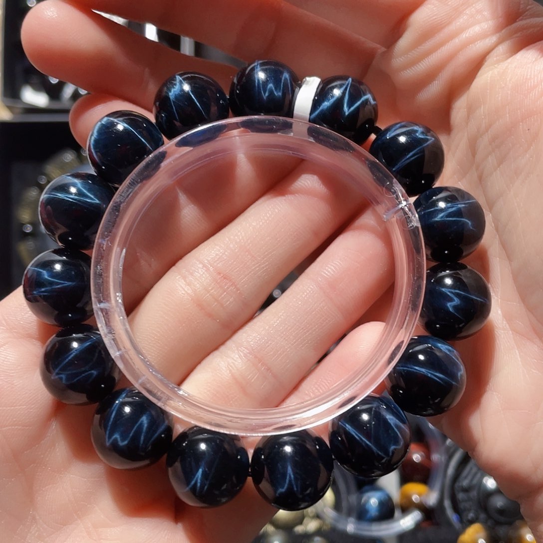 木变石（虎睛石）手链合金*️****