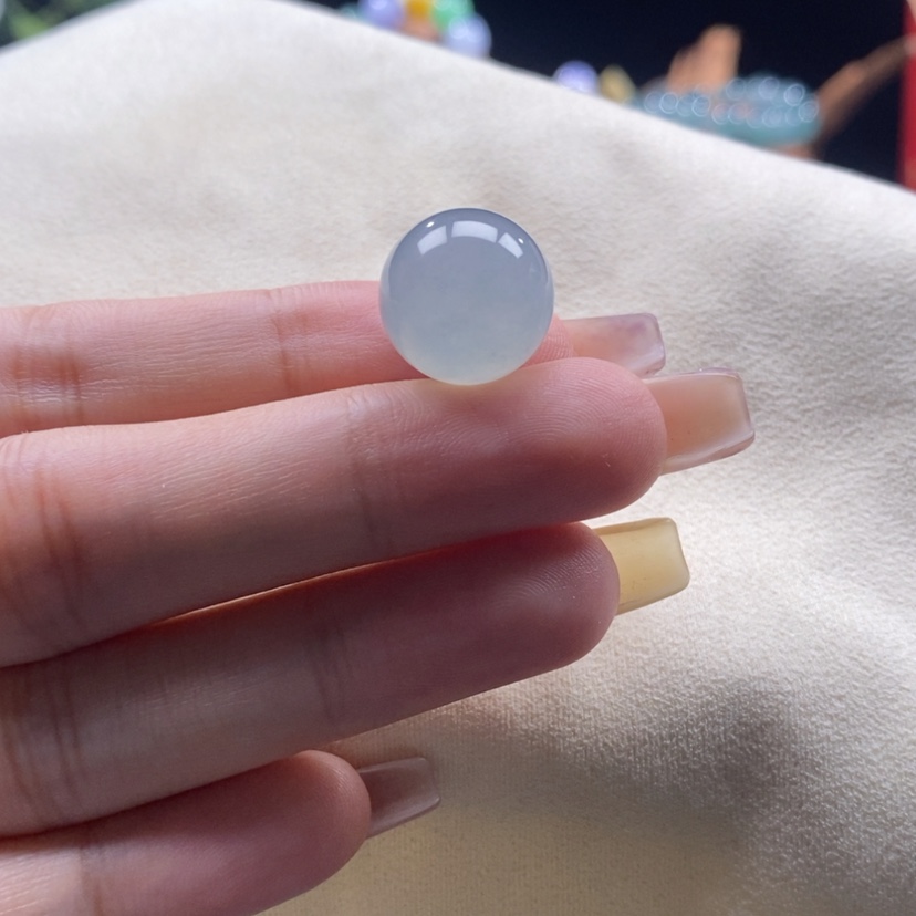 【闪购商品】翡翠颈饰未镶嵌冰蓝珠卡14.7