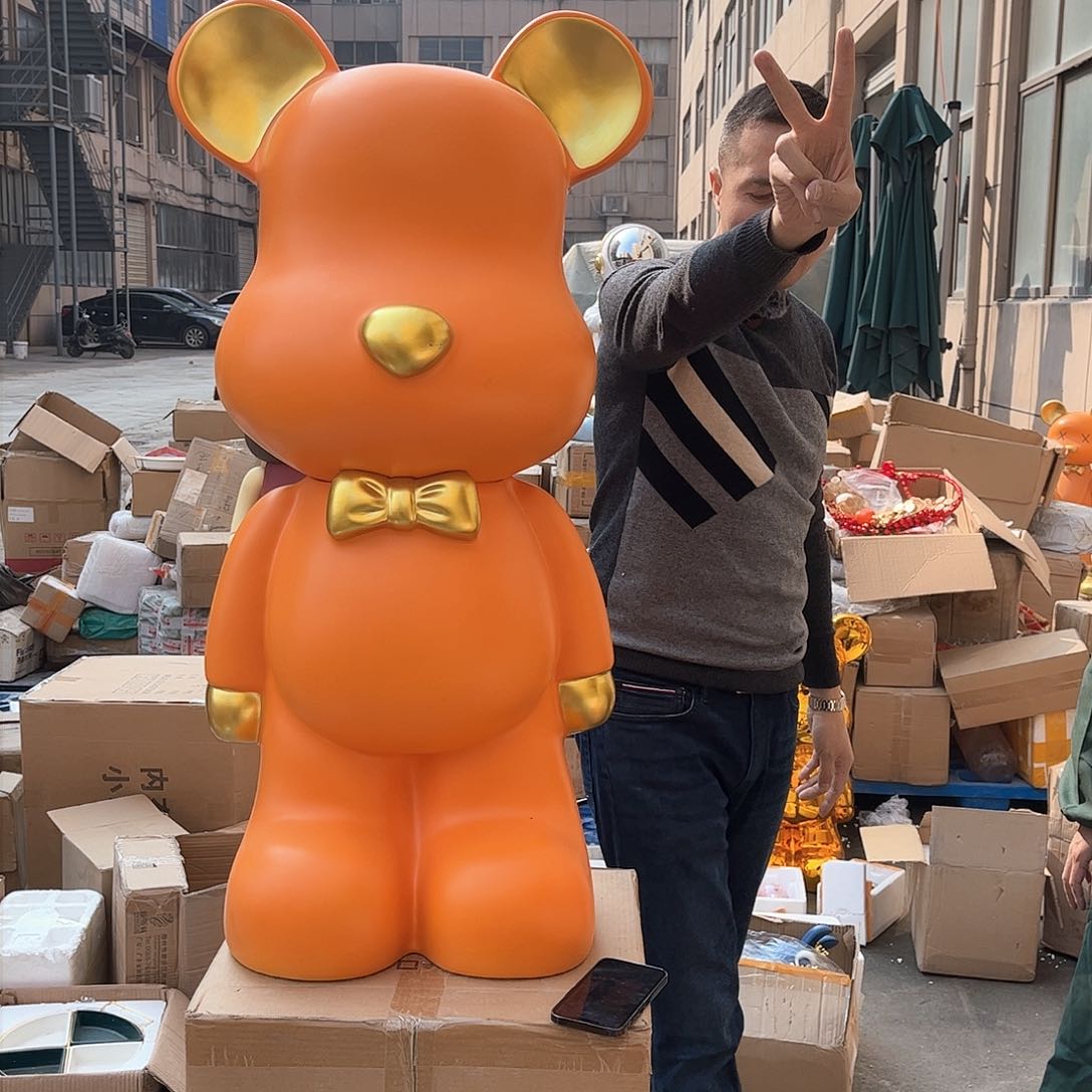 树脂520橘色摆件摆件工艺品