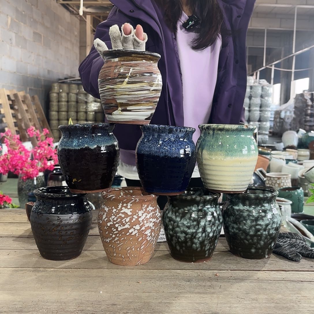 正品八个高12-10红陶