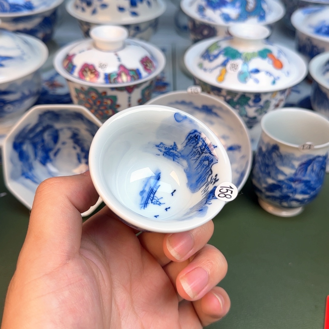 彦祖纯手工手绘茶具158
