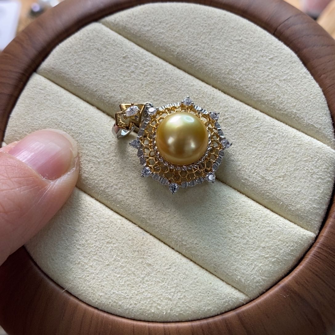 海水珍珠颈饰银S925镶嵌