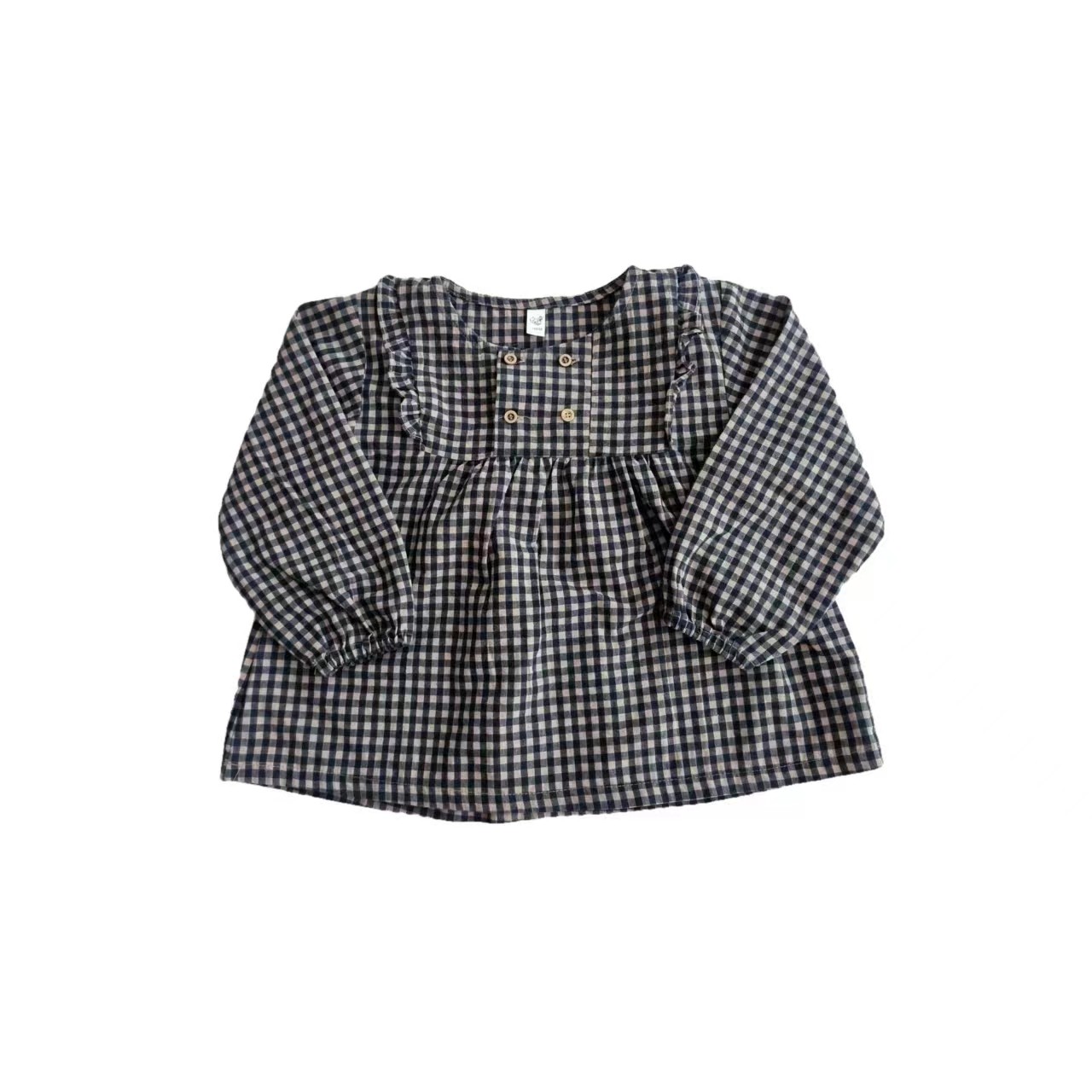 (C000-C199)春秋A类女长袖秋季森系衬衫洋气春季格纹