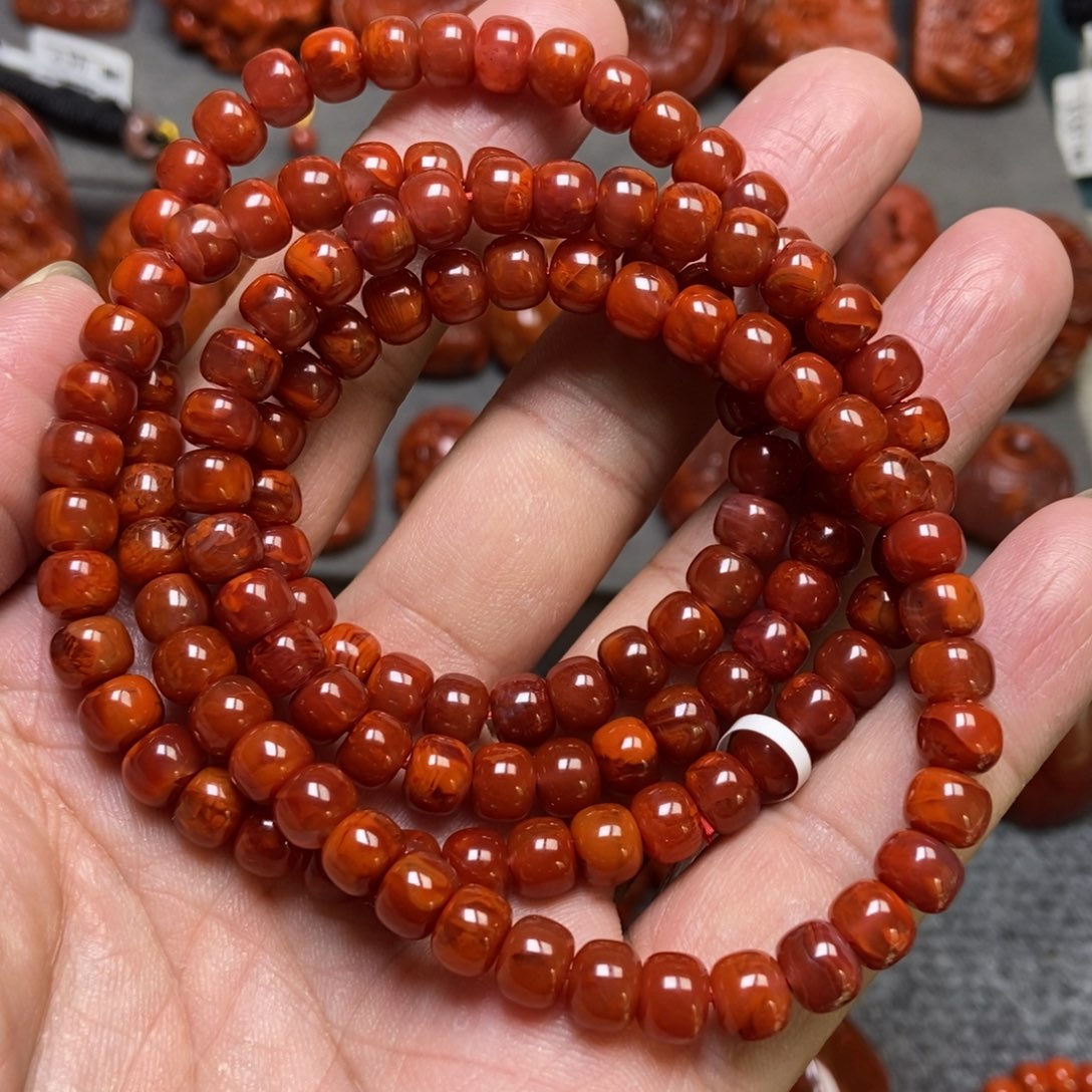 南红玛瑙未镶嵌手串7mm