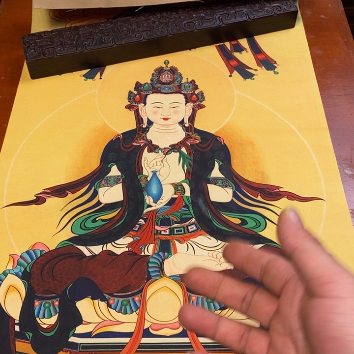 卷轴画16109白观音菩萨