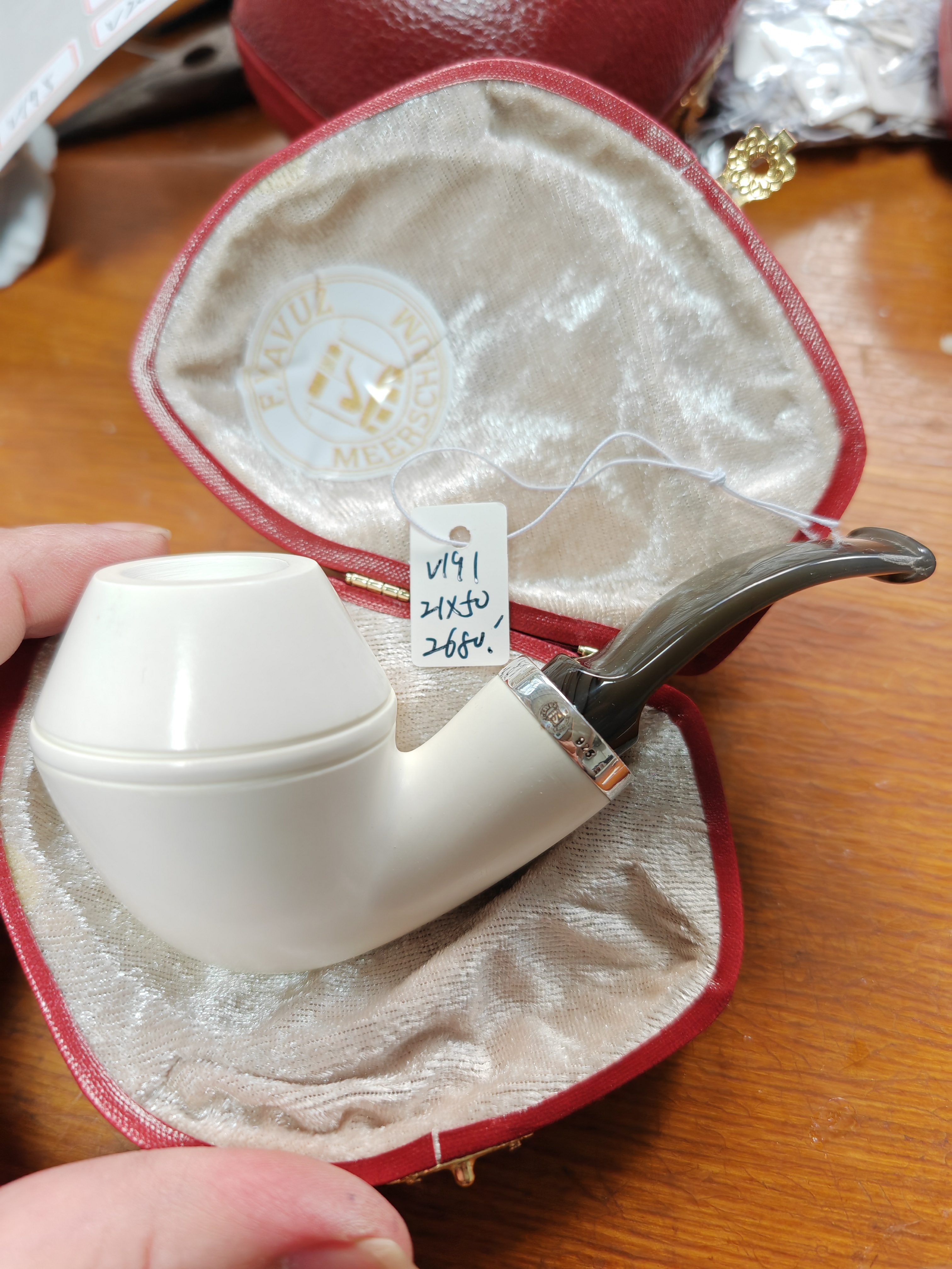 全新土耳其大师F.YAVUZ费尔南.亚武兹海泡石烟斗 空腔大气室