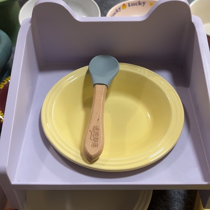 陶陶瓷碗罐头盘架子送勺子