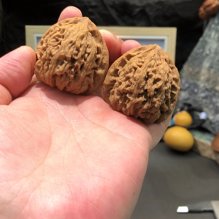 桥***生文玩核桃把件南将石