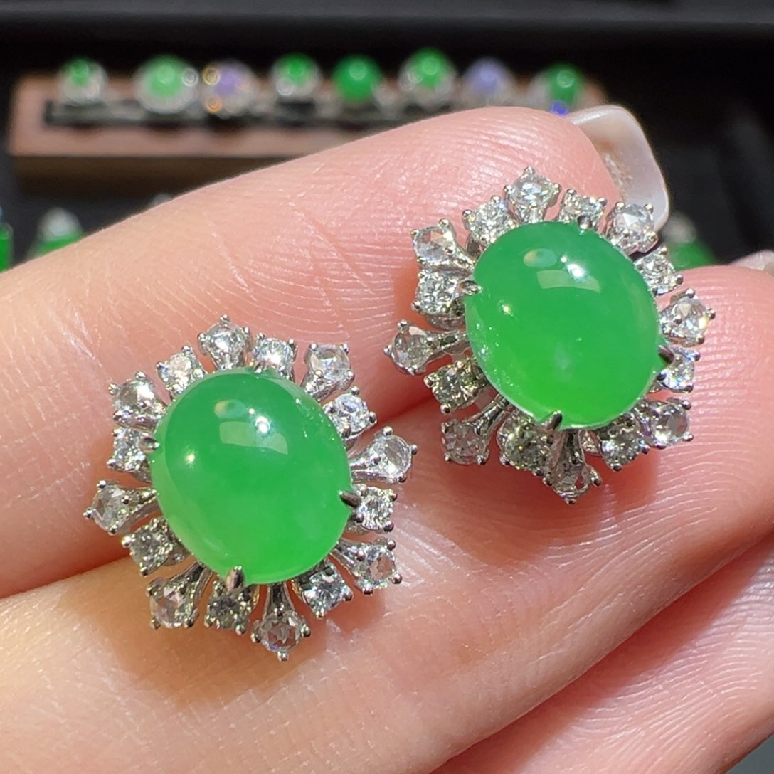 翡翠戒指18K金镶嵌收到货48小时鉴赏期