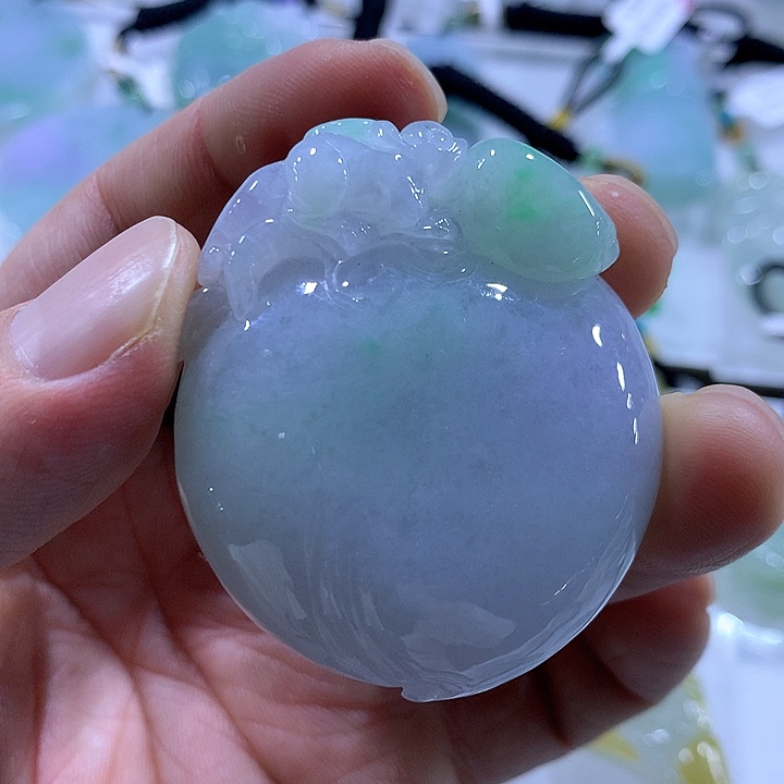 翡翠颈饰未镶嵌天然翡翠A货吊坠