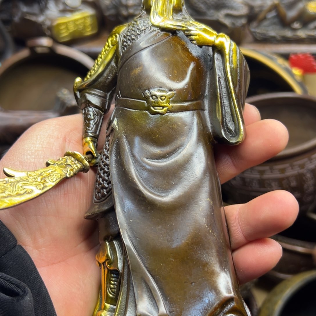 铜摆件欢迎欢迎你