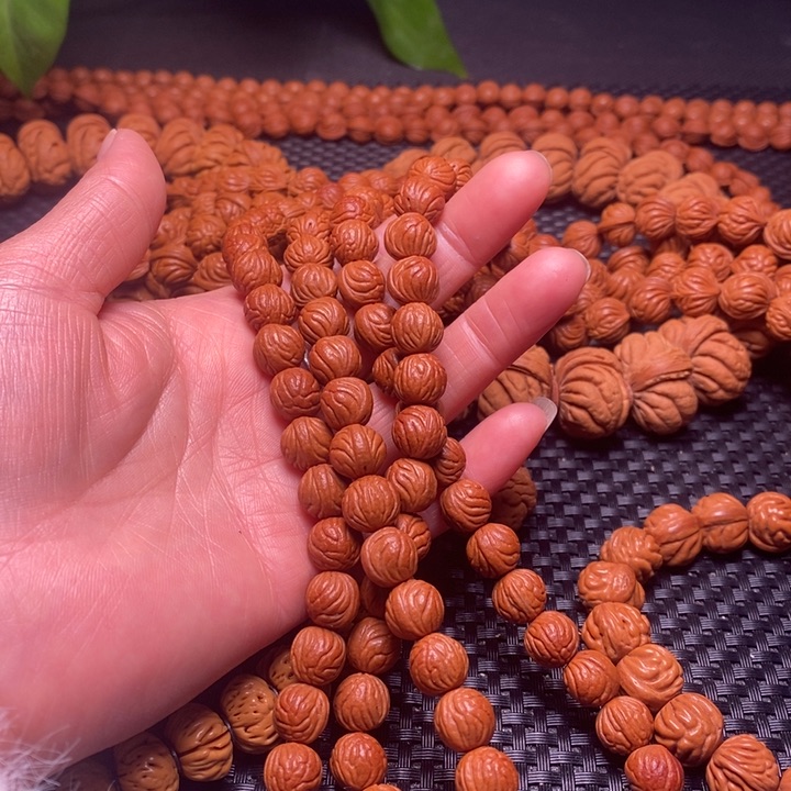 桃核手串捌***叔龙纹桃核