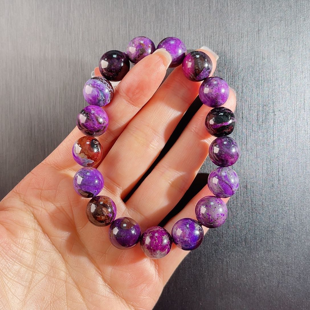 苏纪石（舒俱来）南非舒俱来老矿料手串未镶嵌