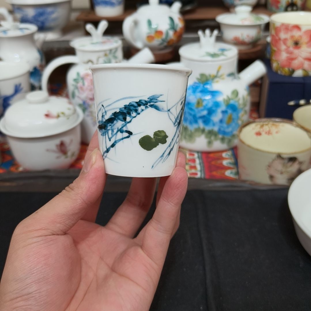 摆件景德镇手工手绘高温瓷器