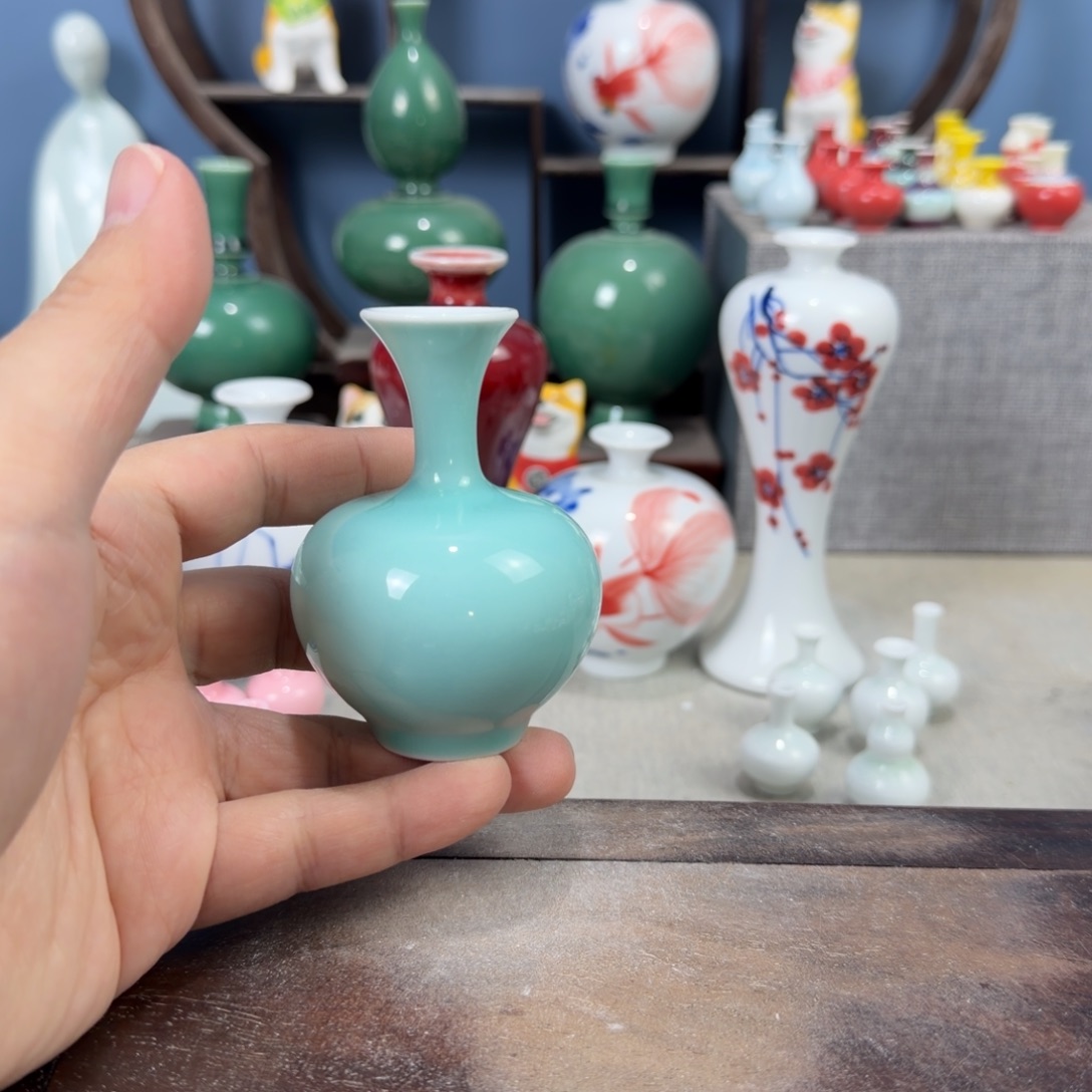 陶瓷手工小花器摆件
