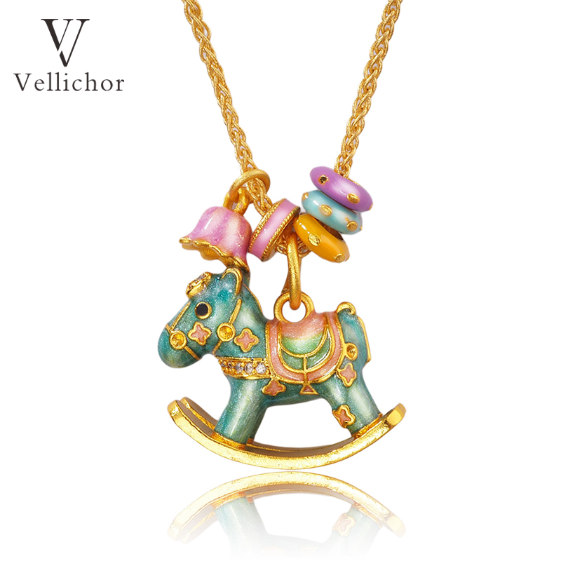 铜合金吊坠 【马上有钱花】原创设计彩色马上有钱花项链吊坠毛衣链