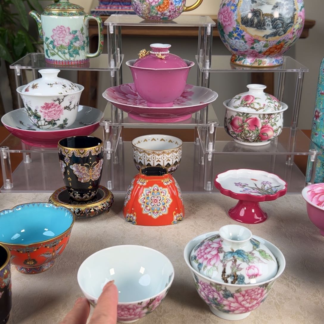 静**纯手工手绘 高端茶器