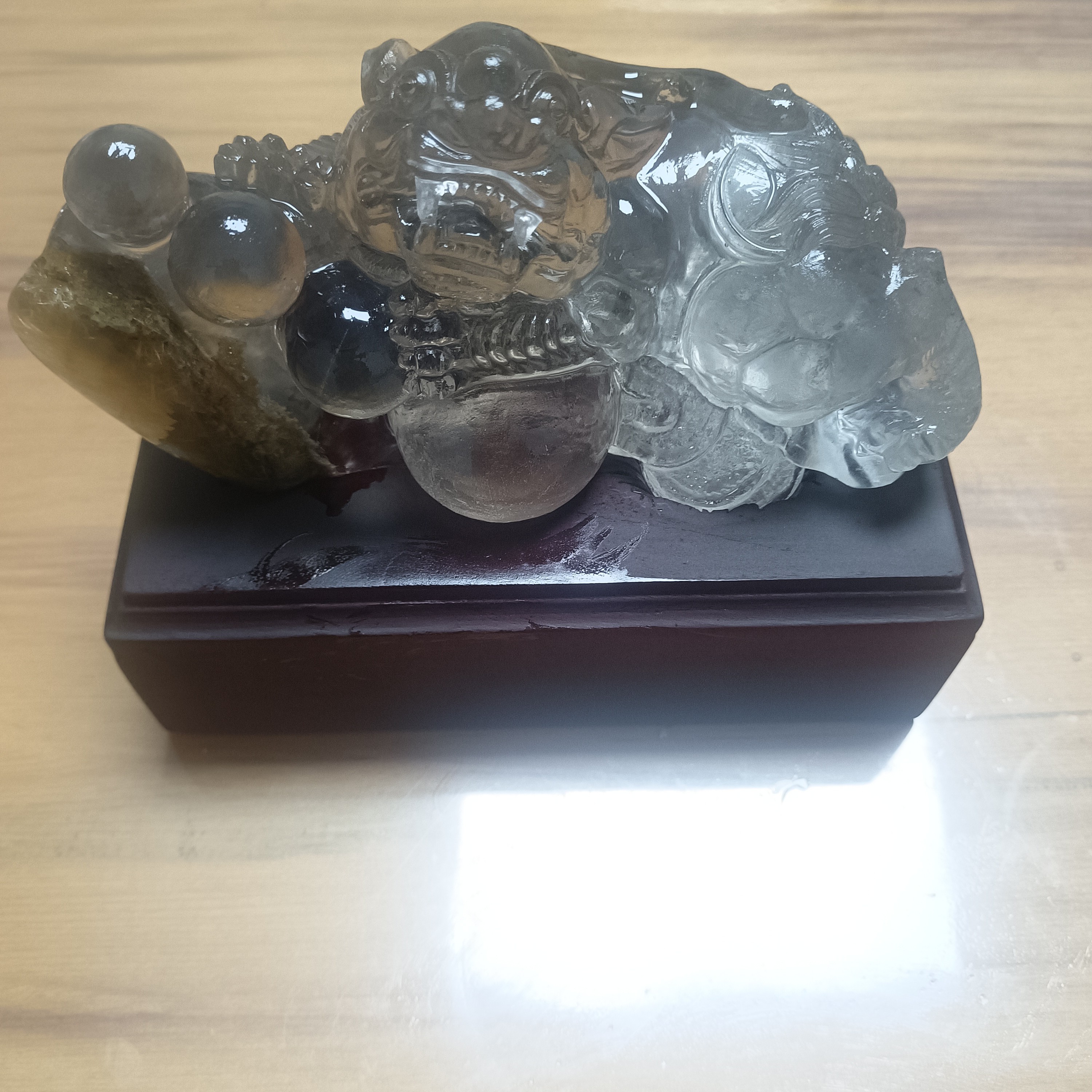 水晶貔貅手工精雕