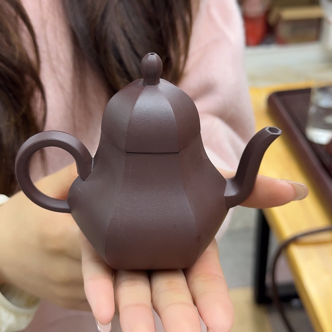 紫砂茶壶紫砂壶六方思婷200cc
