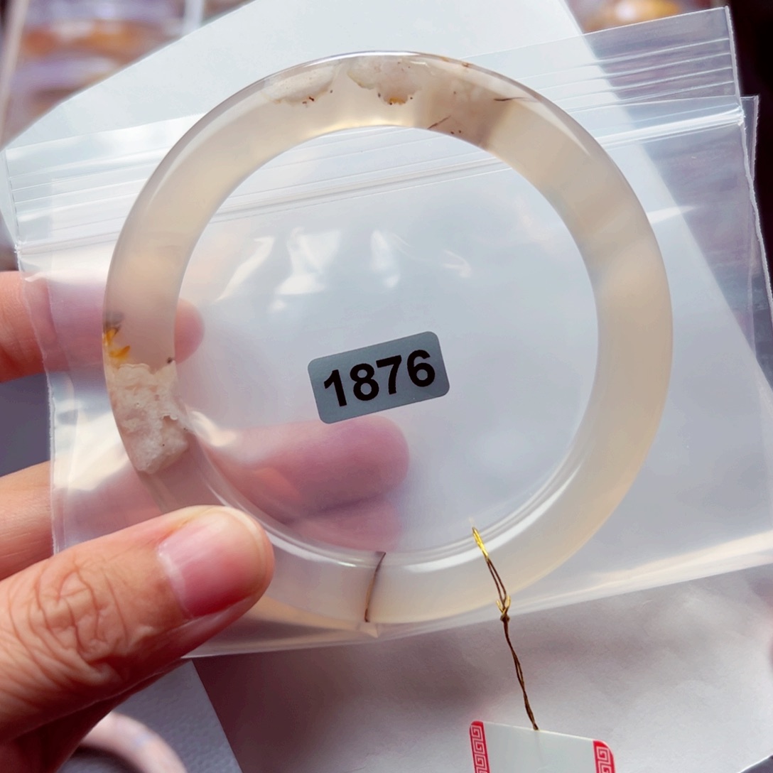 未镶嵌手镯玛瑙/玉髓彩*