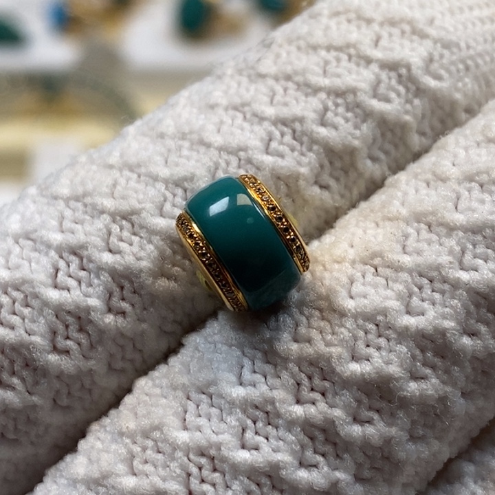 绿松石珠宝奇石18K金镶嵌Ａ２７０