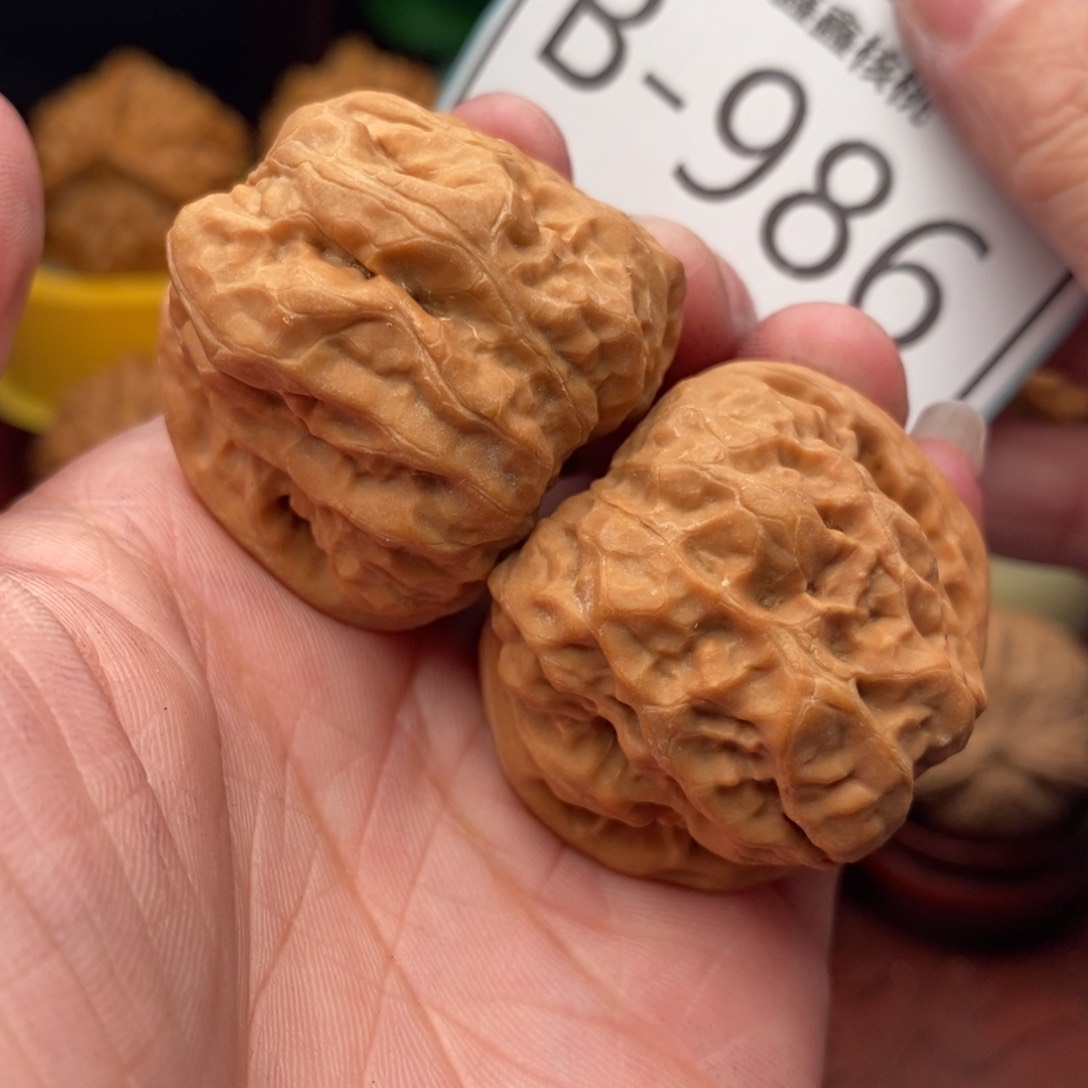 文玩核桃把件开背蛙37