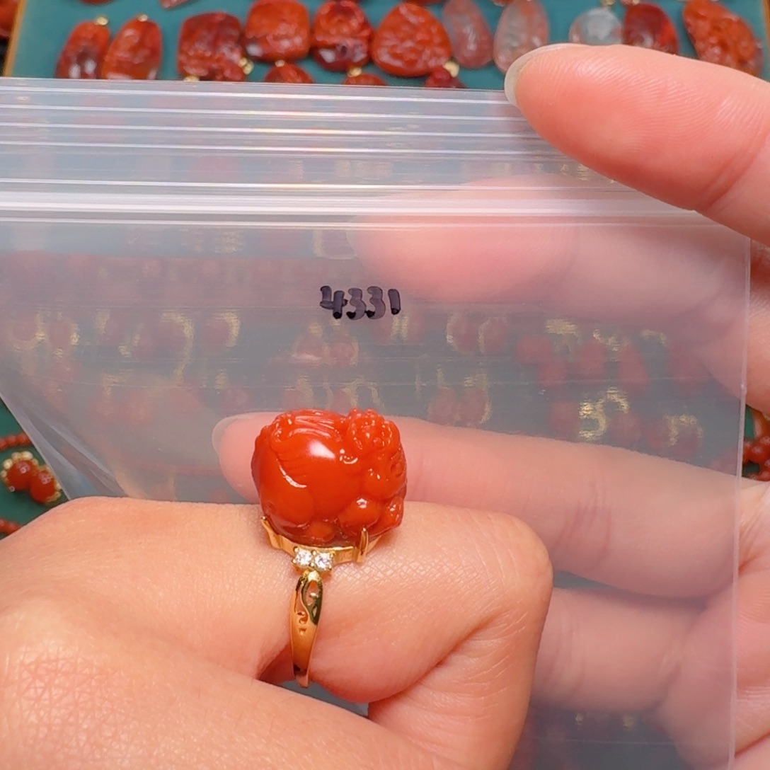 南红玛瑙南红银S925镶嵌