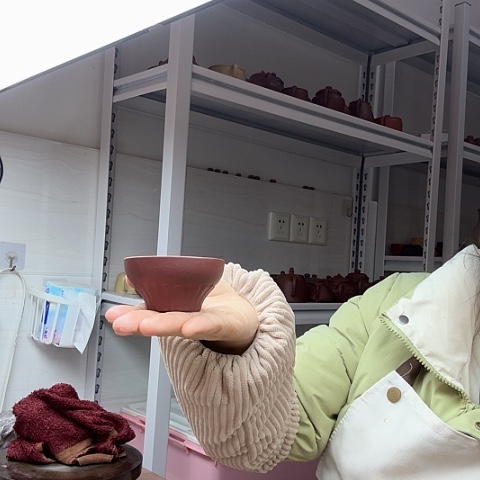 紫泥菱花杯菱花杯