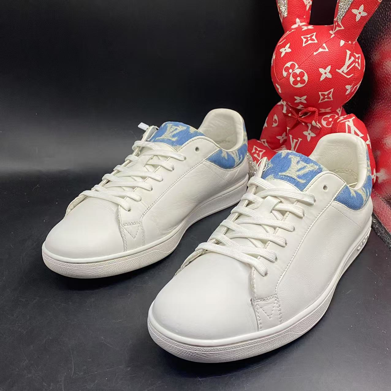95新 LouisVuitton/路易威登 【聚星福利】白蓝牛仔板鞋42码ddm166