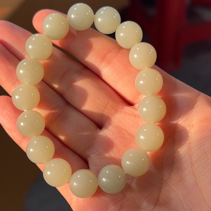 和田玉未镶嵌手链和田玉且末料12m走播代购不退不换