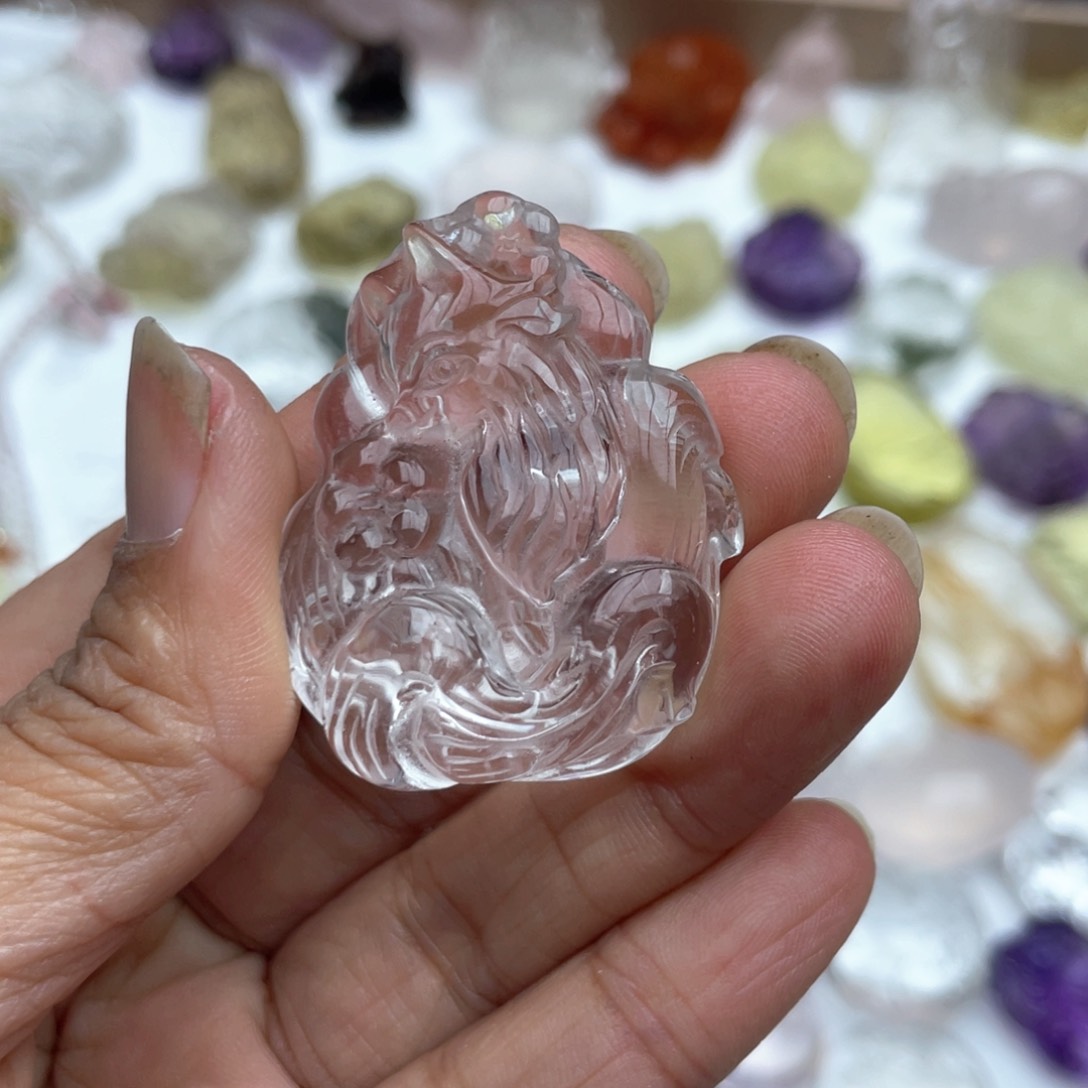 水晶吊坠(不含链)未镶嵌白***。
