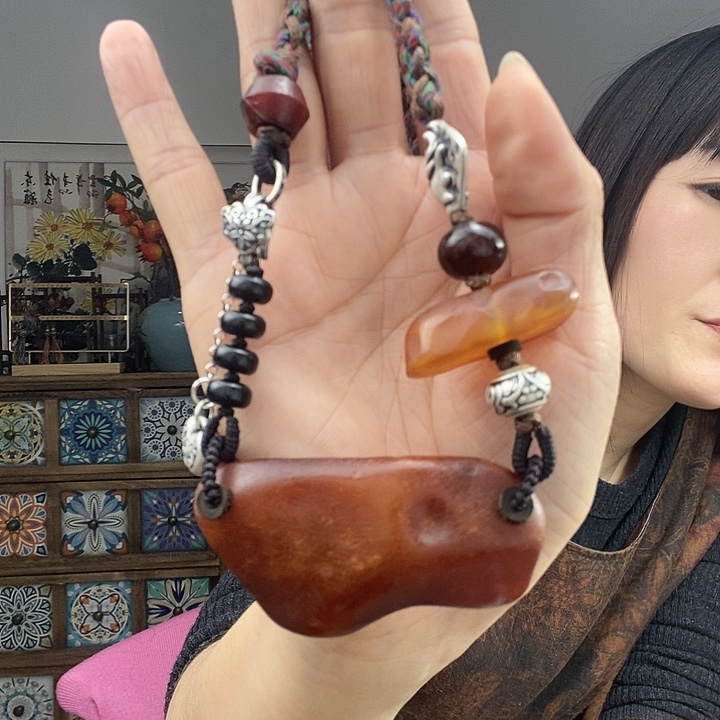 蜜蜡项链未镶嵌项链