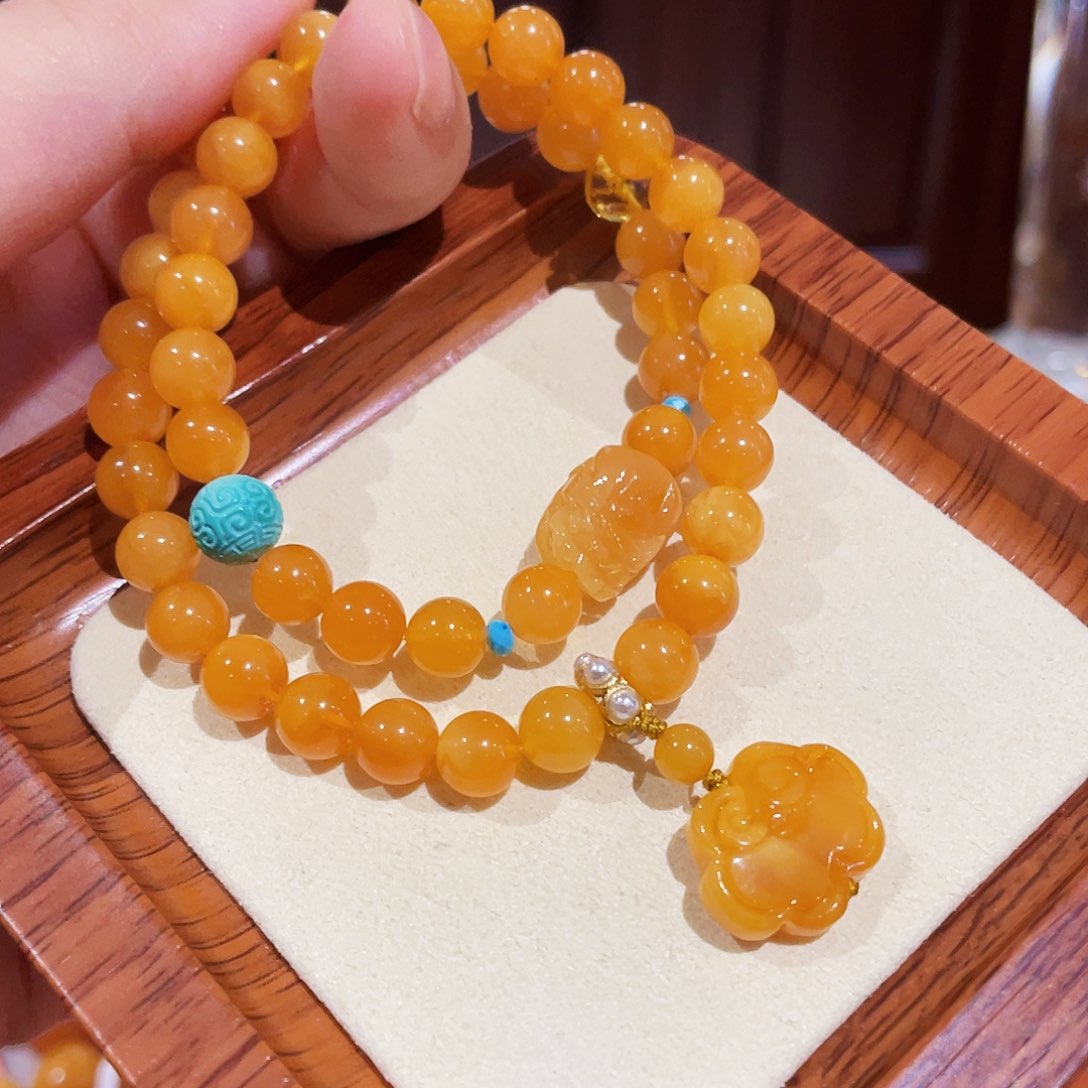 蜜蜡手链未镶嵌手串