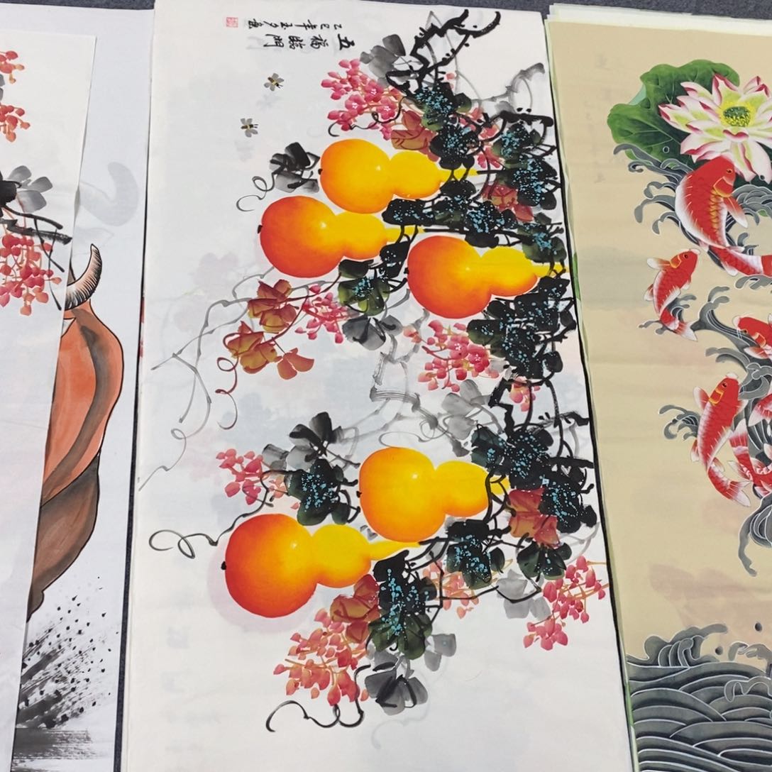 国画尺寸140✖️70四尺精品手绘画