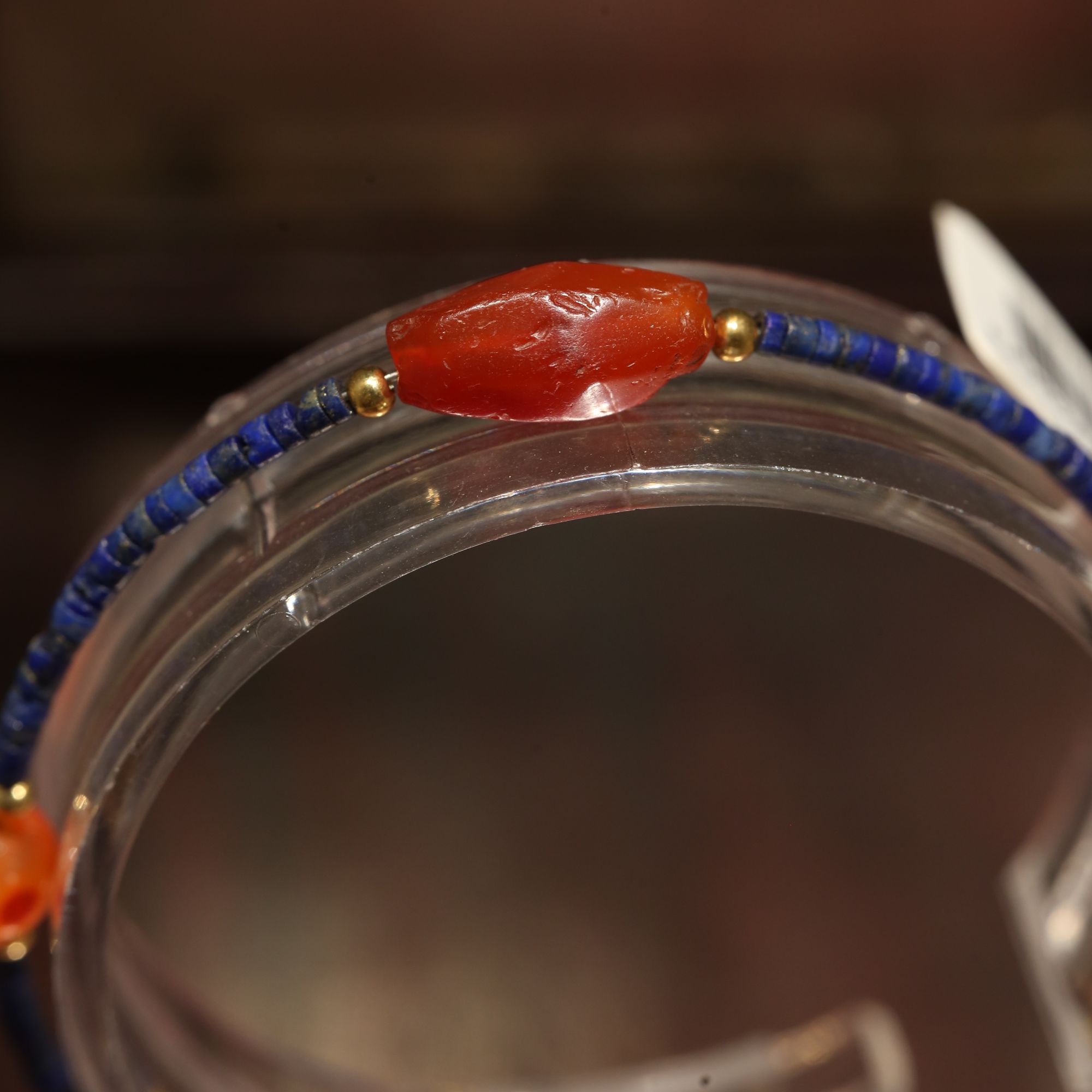 青金石小米珠老玛瑙主珠清玛配饰主珠15m