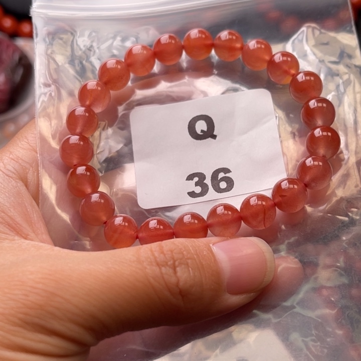 南红玛瑙未镶嵌多样性发货默认微瑕称重8mm