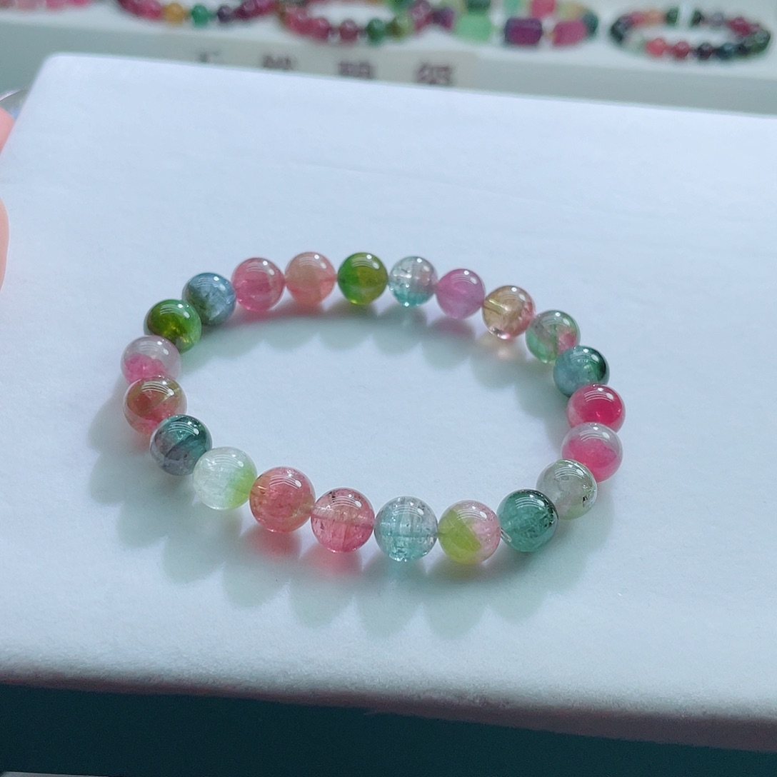 手链未镶嵌碧玺西瓜碧玺手链