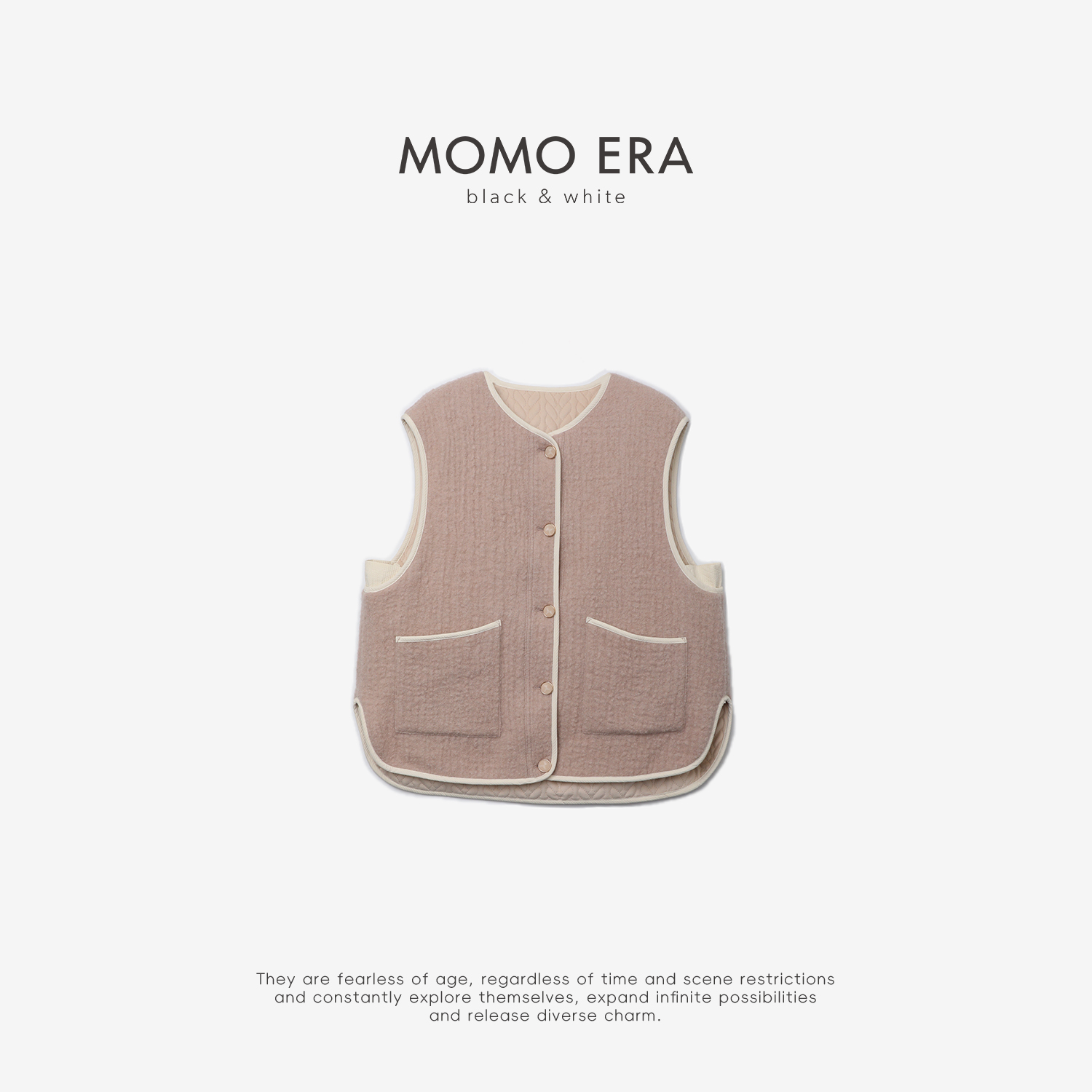 11780 MJ全羊毛单排扣棉服马甲