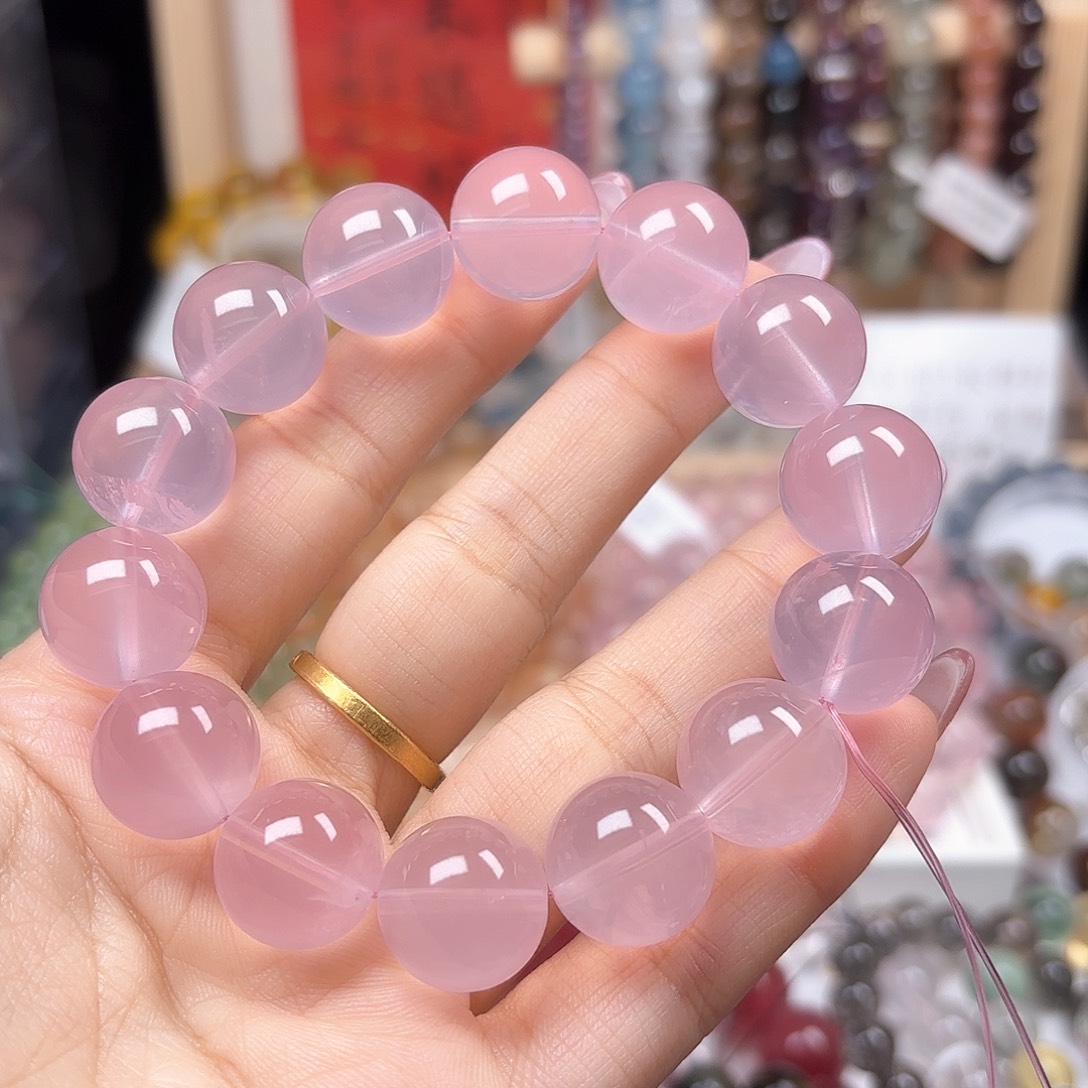 水晶手链未镶嵌马粉15