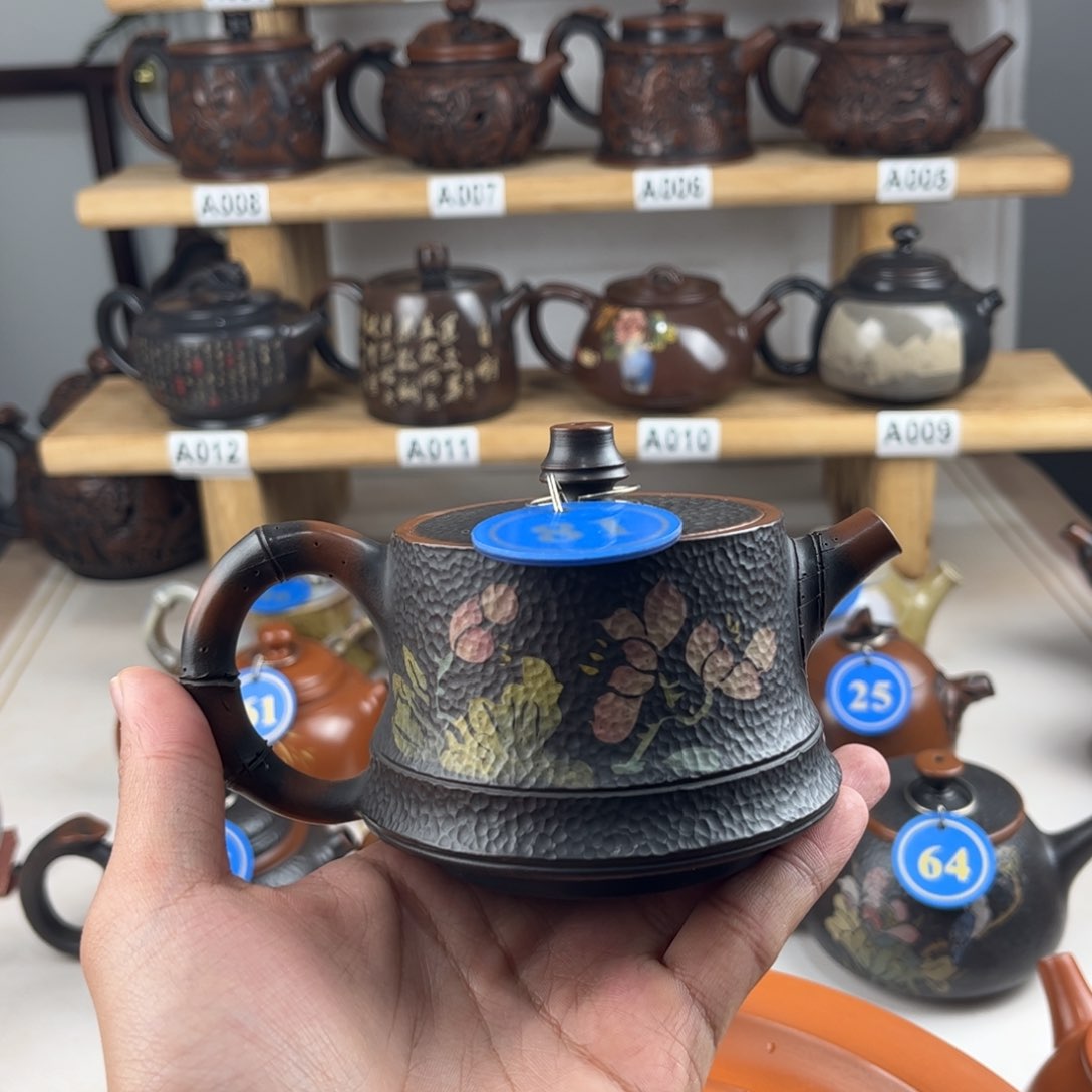 壶180cc 建水紫陶全手工制作，老匠人传承手艺