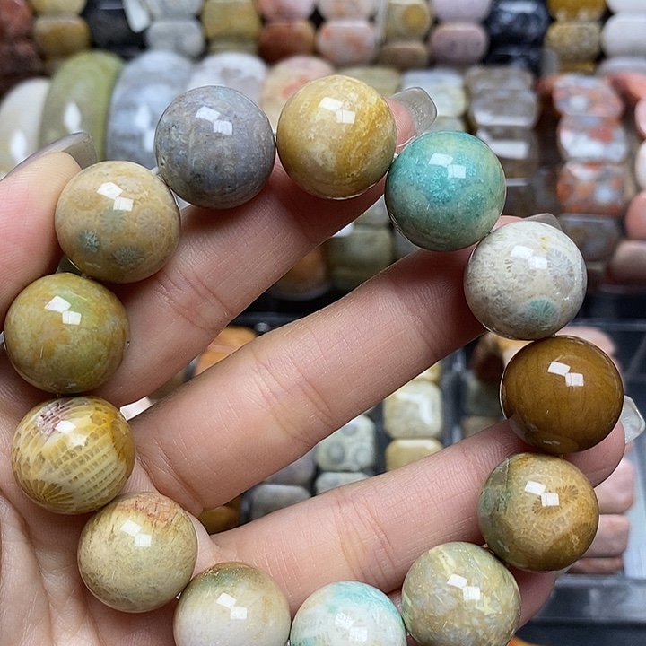 硅化玉未镶嵌好看16mm