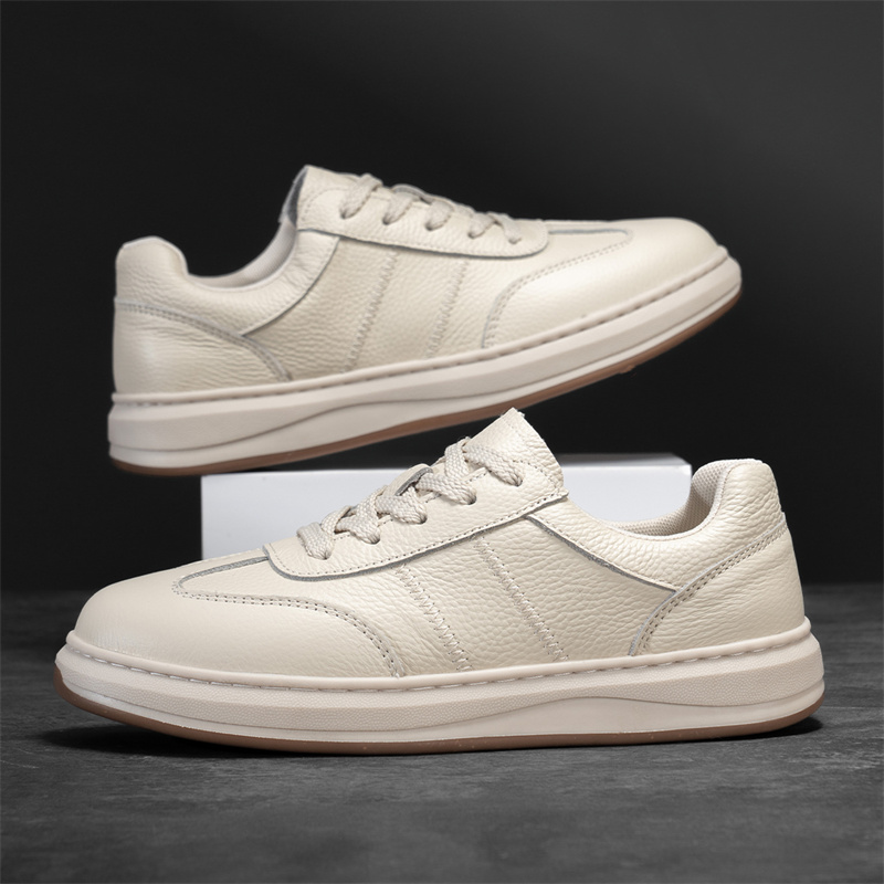 【头层牛皮】真皮休闲板鞋鞋子休闲休闲鞋秋冬男士百搭男生开车男鞋