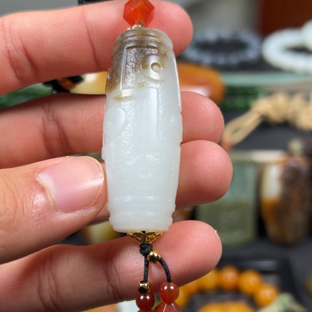 和田玉未镶嵌吊坠(不含链)