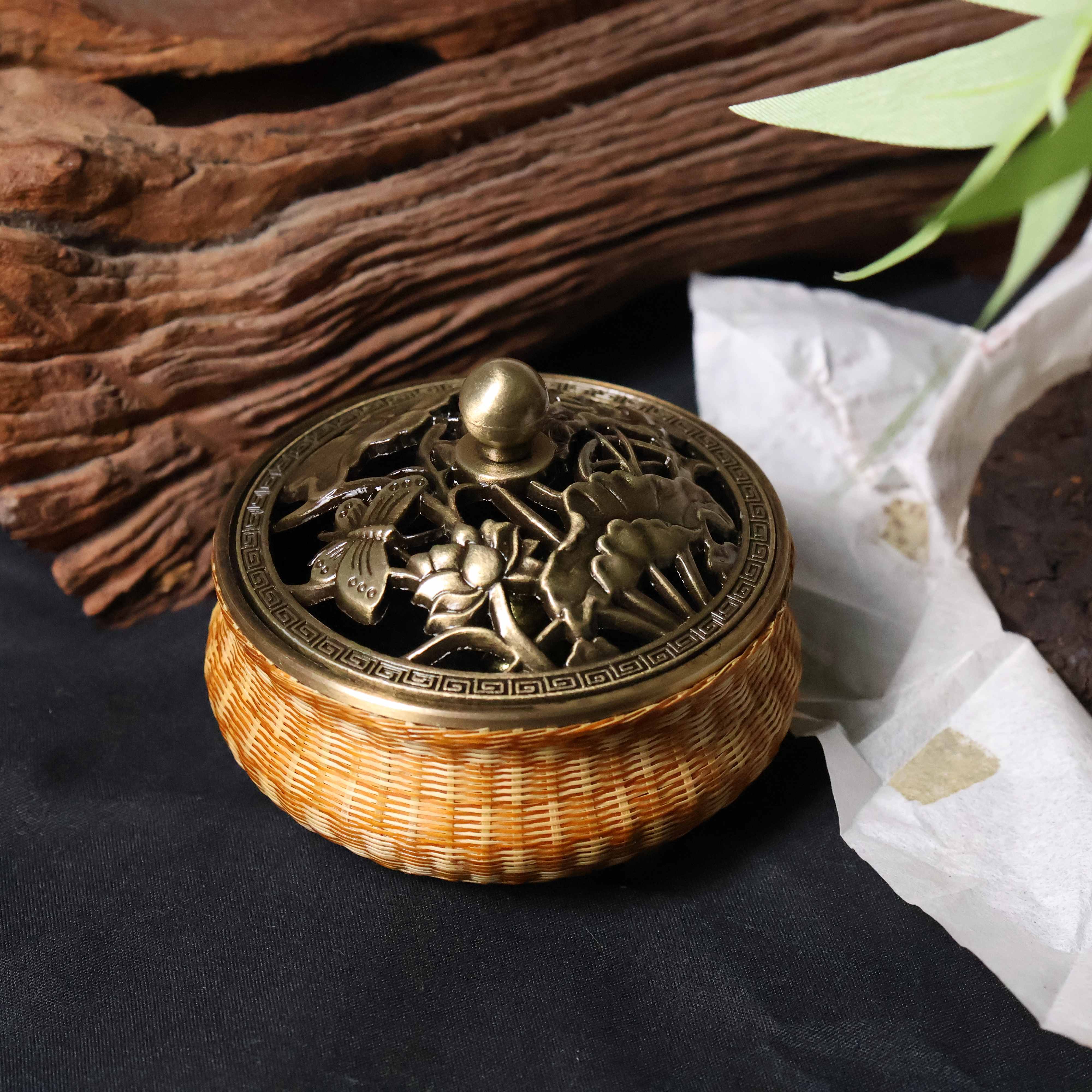 【纳兰专属】竹丝扣复古三足鼎香炉