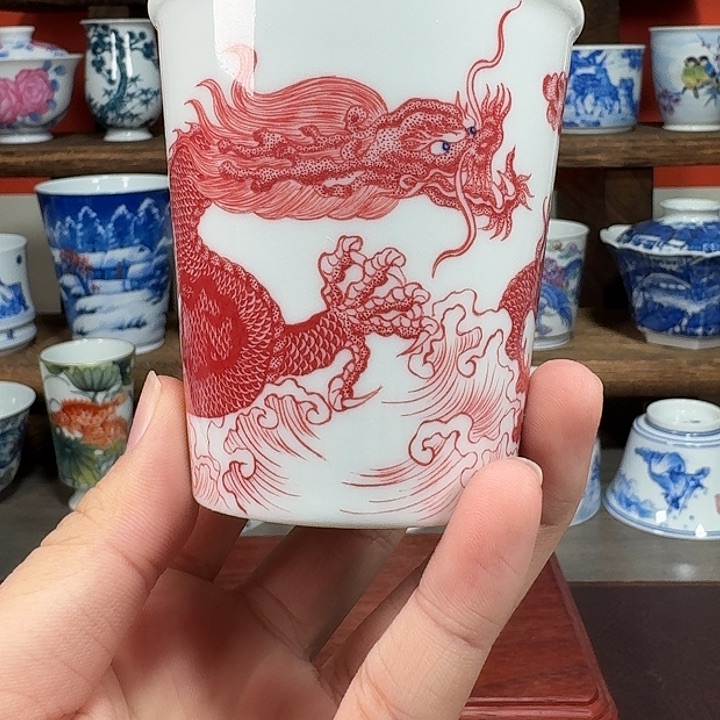 杯防拍链接 现代景德镇陶瓷杯