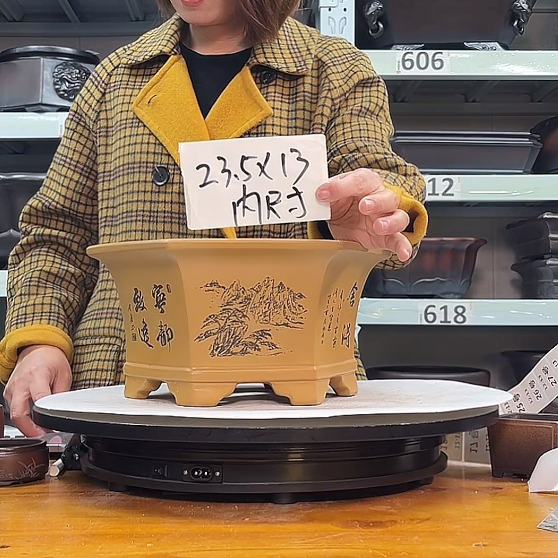 紫砂花盆宜兴紫砂14号