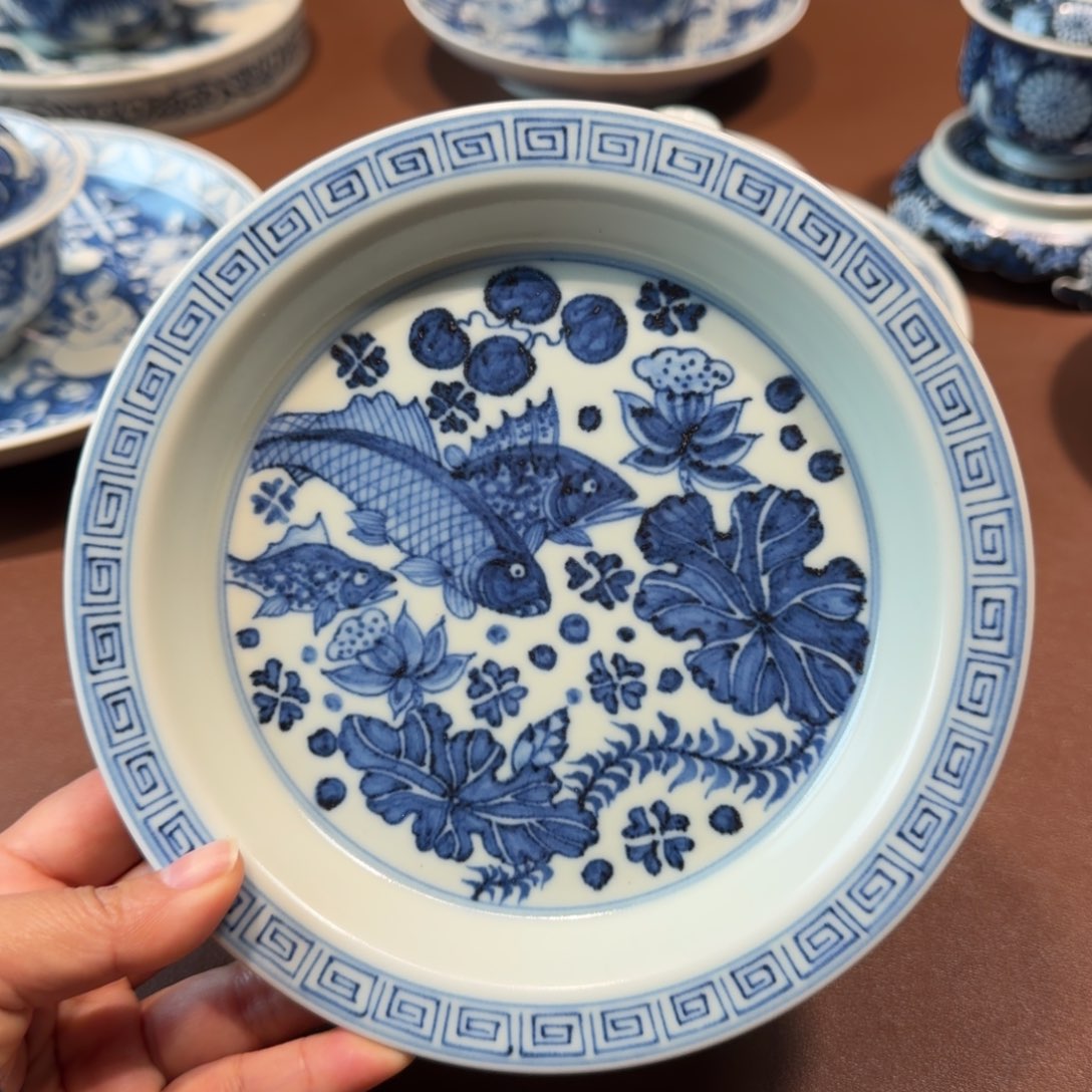 手工手绘茶具壶承