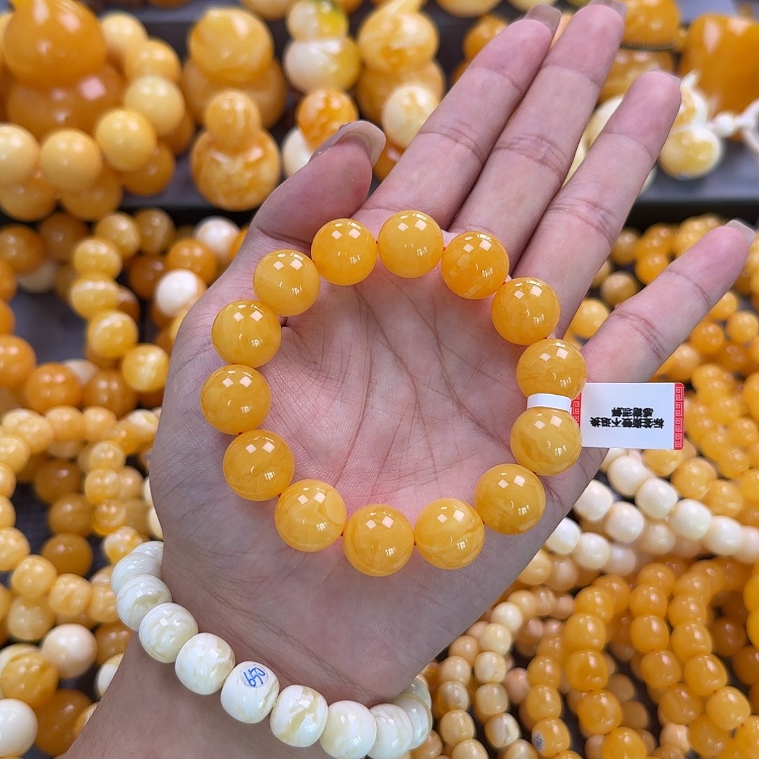 蜜蜡未镶嵌珠宝奇石15mm
